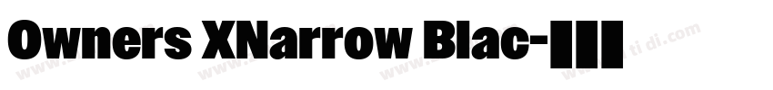 Owners XNarrow Blac字体转换 Owners XNarrow Blac字体转换